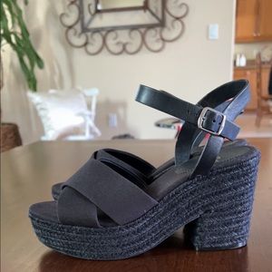J crew black heel/wedges NEW WITHOUT TAGS!!